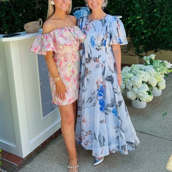 ML Monique Lhuillier Off The Shoulder Short Dress - Picture 3 of 5